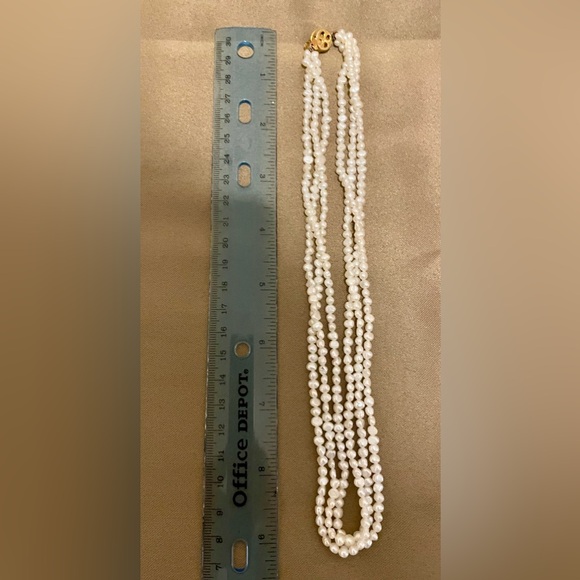 Multi-Strand Freshwater Rice Pearl Necklace - Picture 7 of 7
